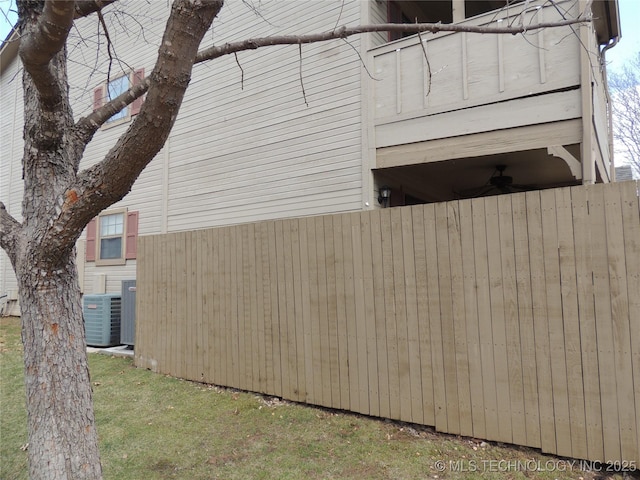 view of property exterior featuring cooling unit