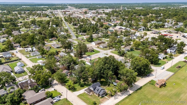 aerial view featuring a residential view