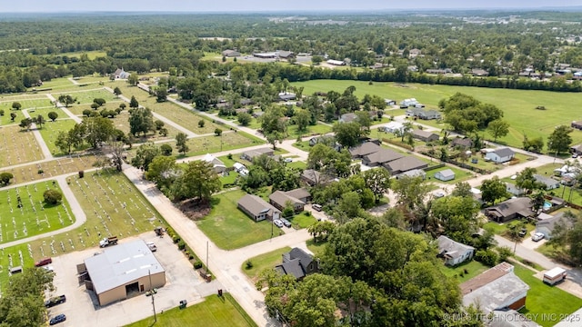 drone / aerial view with a residential view