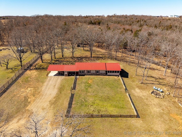 birds eye view of property