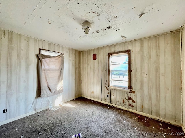 view of spare room