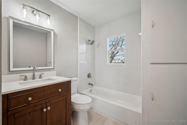 8301 E 133rd St S, Bixby, OK 74008 - bathroom with vanity,  shower combination, and toilet