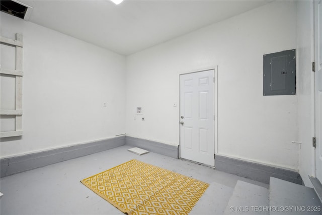 8301 E 133rd St S, Bixby, OK 74008 - interior space with electric panel