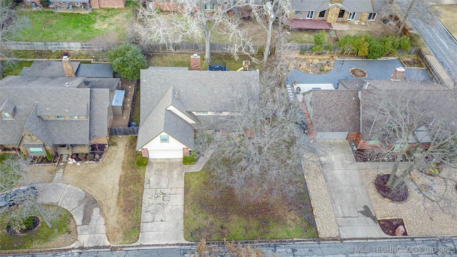 drone / aerial view featuring a residential view