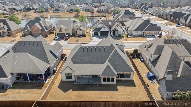 drone / aerial view featuring a residential view