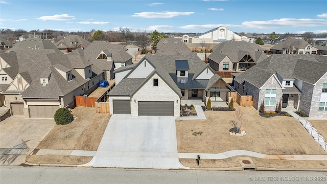 drone / aerial view featuring a residential view