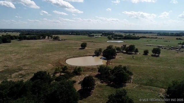 drone / aerial view featuring a rural view