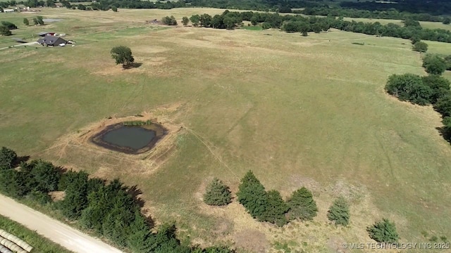 bird's eye view featuring a rural view