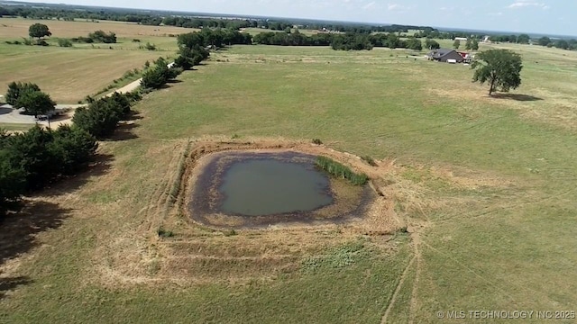 bird's eye view with a rural view