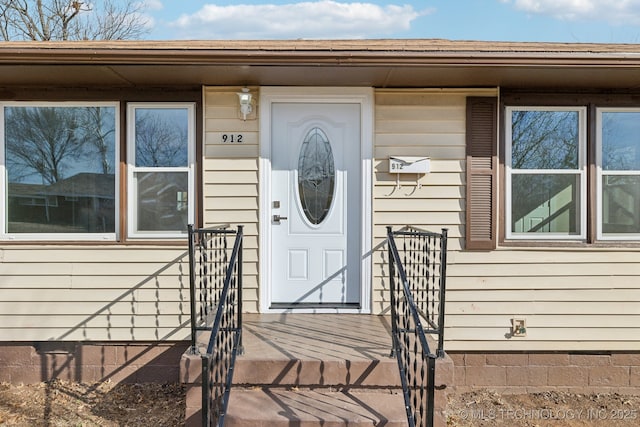 view of entrance to property