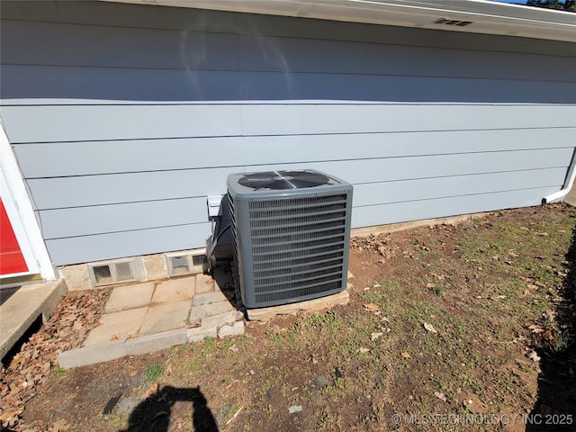 exterior details with central AC unit