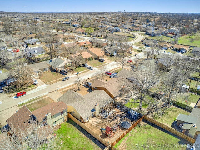 drone / aerial view featuring a residential view