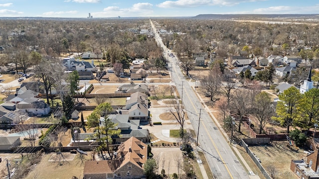 aerial view featuring a residential view