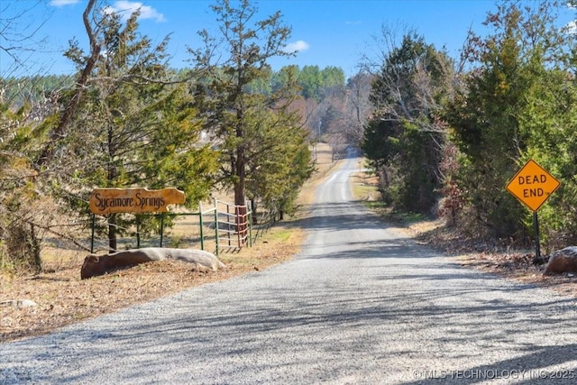 view of road