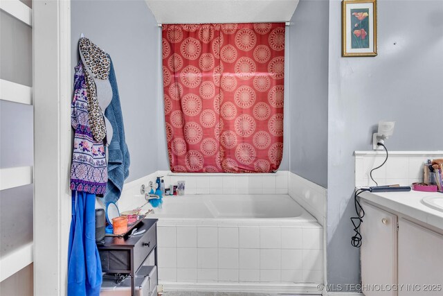 2517 Westwood, Ardmore, OK 73401 - full bathroom featuring vanity and a garden tub