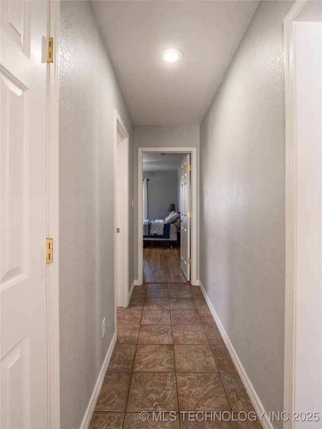 hallway with baseboards