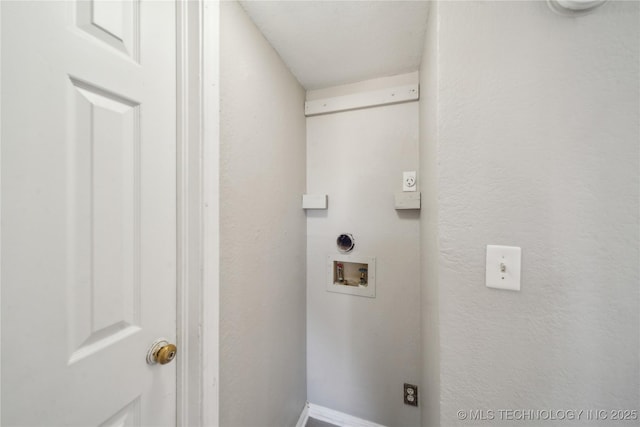 laundry area featuring washer hookup and laundry area