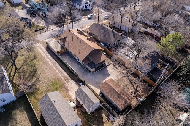 drone / aerial view featuring a residential view