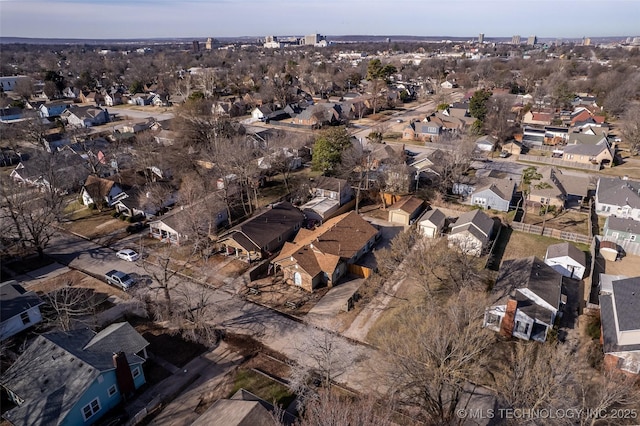 birds eye view of property featuring a residential view