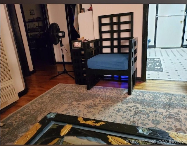 bedroom with wood finished floors