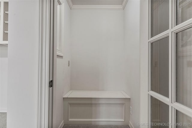 11630 S Fulton Ave, Tulsa, OK 74137 - mudroom featuring ornamental molding and baseboards
