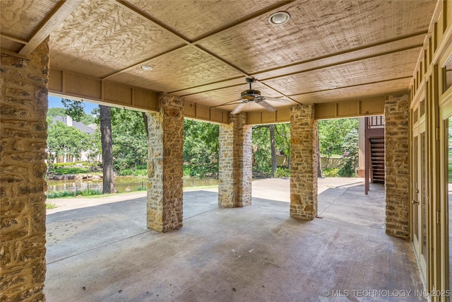 11630 S Fulton Ave, Tulsa, OK 74137 - view of patio featuring ceiling fan