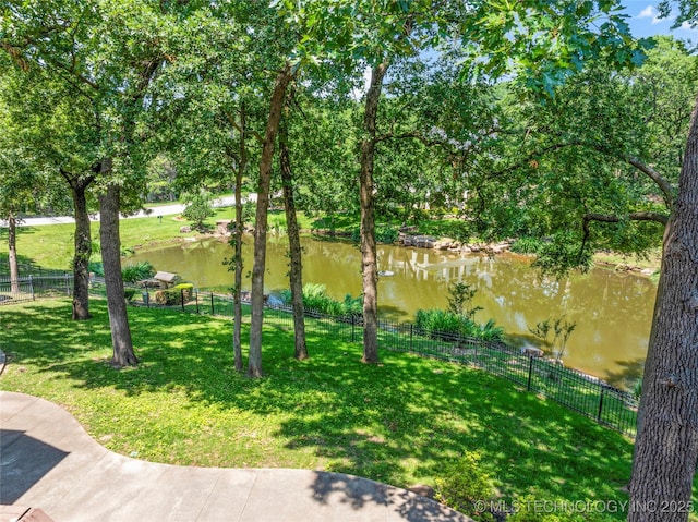 11630 S Fulton Ave, Tulsa, OK 74137 - view of yard with a water view