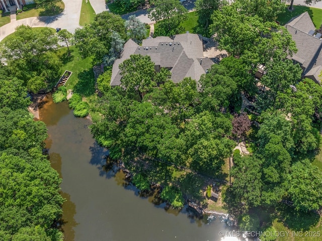 11630 S Fulton Ave, Tulsa, OK 74137 - aerial view of property's location featuring a large body of water and a tree filled landscape