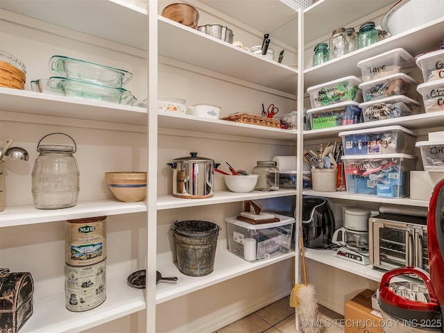 view of pantry