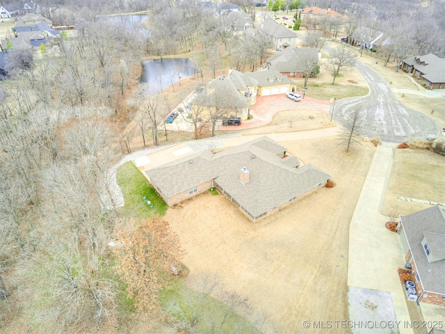 drone / aerial view featuring a residential view