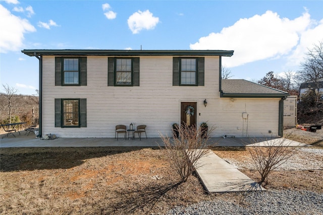 view of front of property with a patio