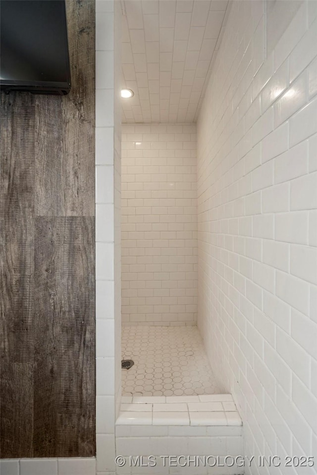 full bath featuring a shower stall