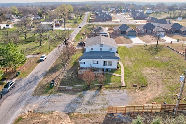 birds eye view of property featuring a residential view