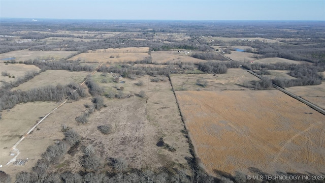 drone / aerial view featuring a rural view