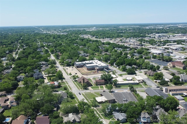 bird's eye view with a residential view