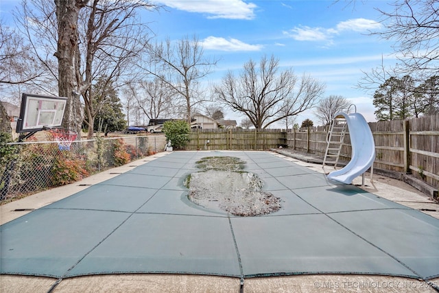 view of patio / terrace with a fenced backyard