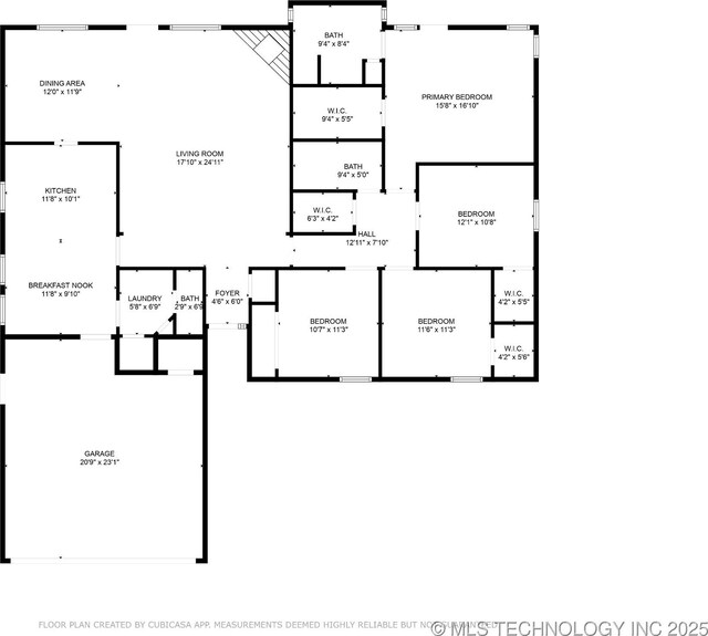 9435 S 33rd W Ave, Tulsa, OK 74132 - floor plan / room layout