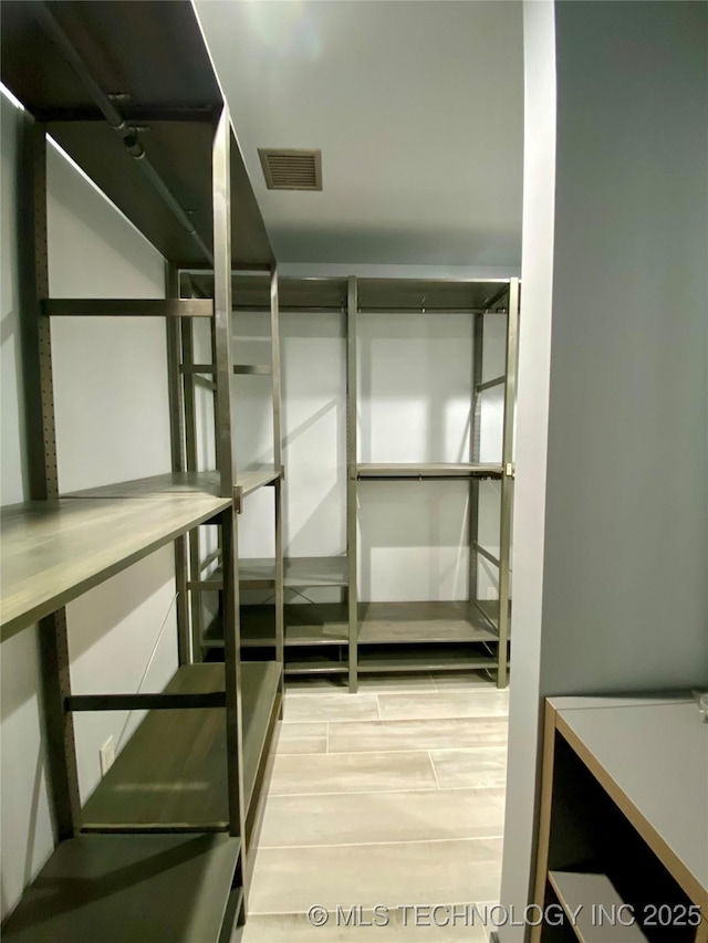 pantry with visible vents