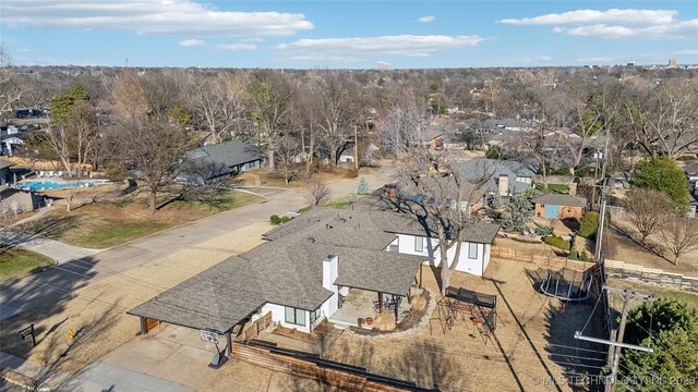 2808 E 37th Pl, Tulsa, OK 74105 - aerial perspective of suburban area