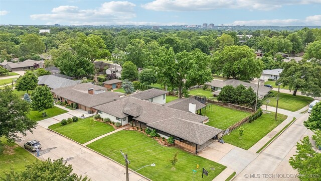 2808 E 37th Pl, Tulsa, OK 74105 - aerial perspective of suburban area