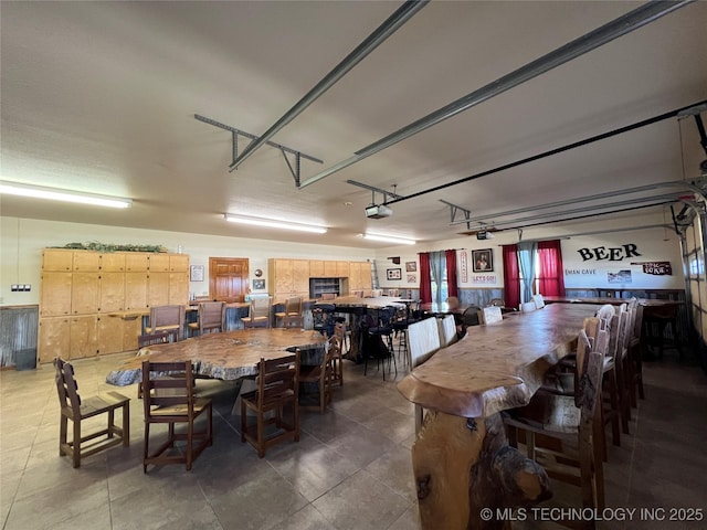 view of dining area