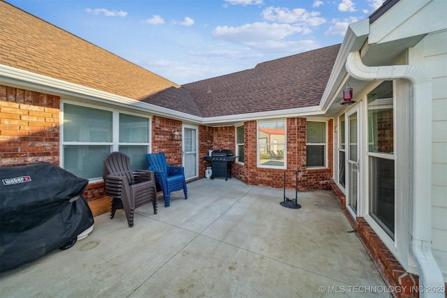 view of patio / terrace featuring area for grilling