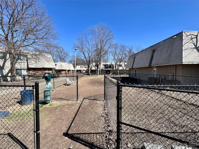 exterior space featuring fence