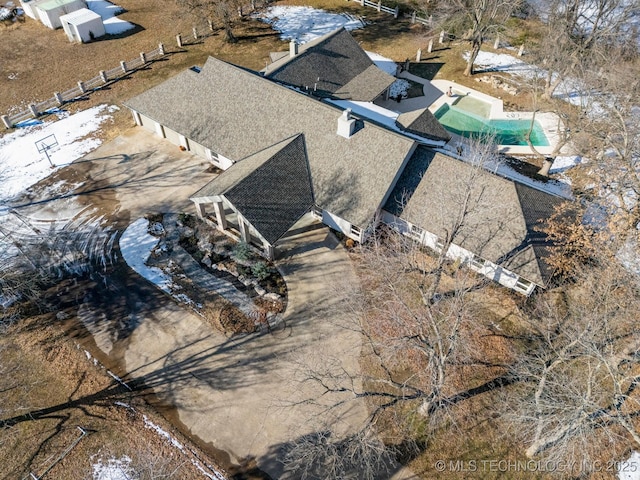 birds eye view of property