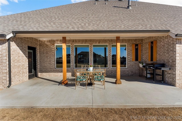view of patio / terrace with area for grilling