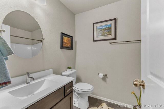 3838 E 144th St S, Bixby, OK 74008 - bathroom with vanity, tile patterned flooring, and a shower