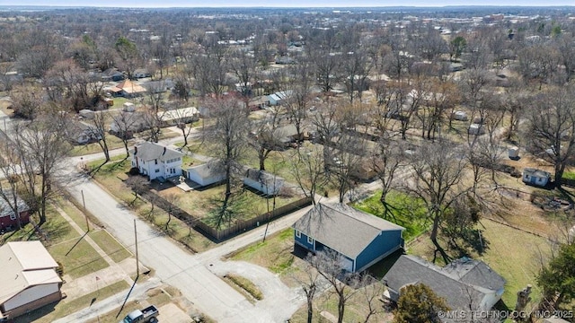 drone / aerial view featuring a residential view
