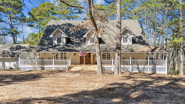 farmhouse with a porch