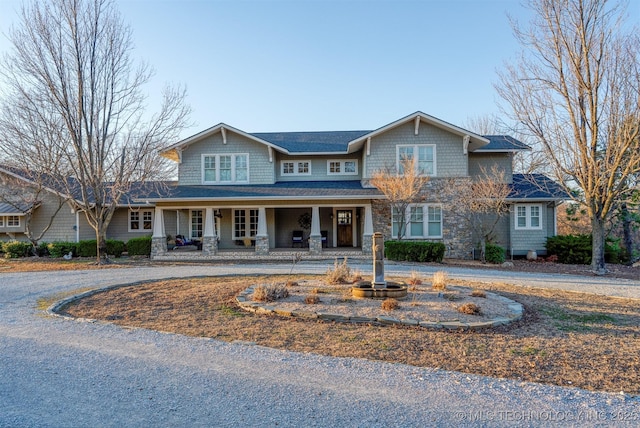 49721 E 95th Rd, Miami, OK 74354 - craftsman inspired home with covered porch and curved driveway