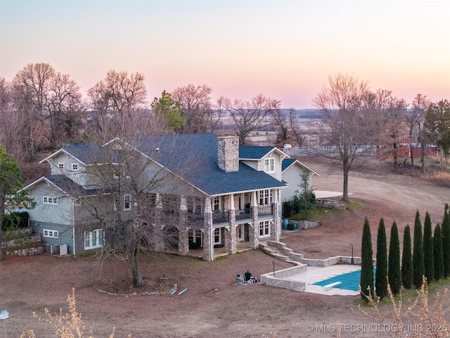 49721 E 95th Rd, Miami, OK 74354 - view of aerial view at dusk